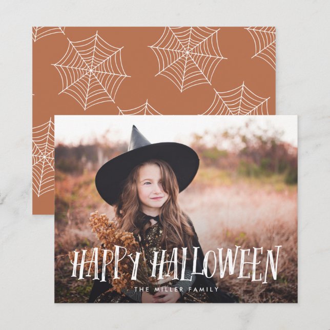 Stylish Happy Halloween Full Photo (Front/Back)