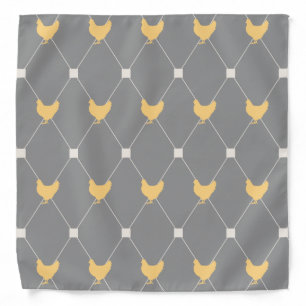 Stylish Harlequin Chicken Pattern Bandana