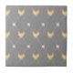 Stylish Harlequin Chicken Pattern Ceramic Tile | Zazzle