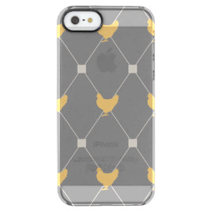 Stylish Harlequin Chicken Pattern Clear iPhone SE/5/5s Case