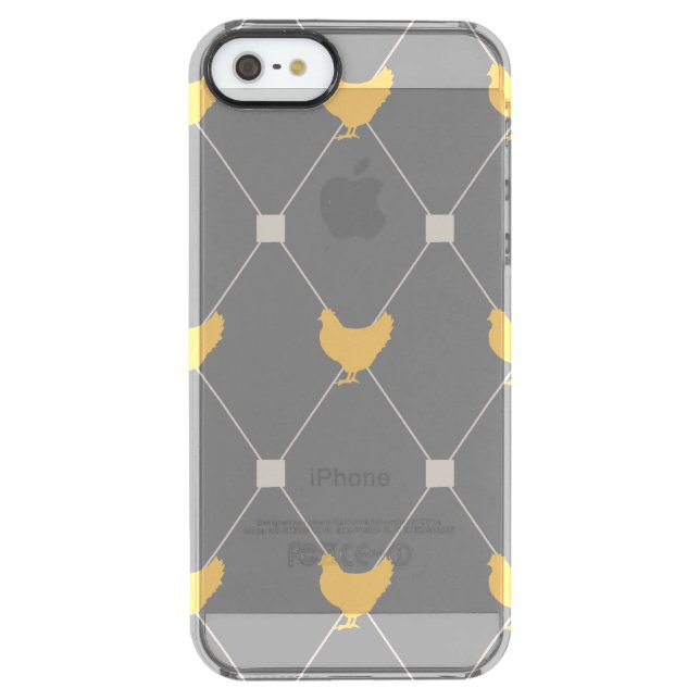 Stylish Harlequin Chicken Pattern Uncommon iPhone Case (Back)