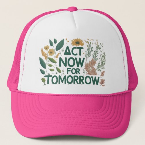 Stylish Hat with Motivational Slogan 