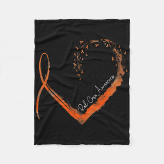 Stylish Heart Crps Awareness Fleece Blanket