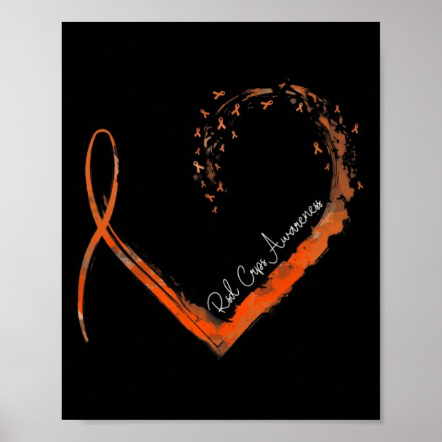 Stylish Heart Crps Awareness  Poster (Front)