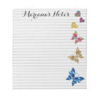 stylish hearts and butterflies,lined personalized