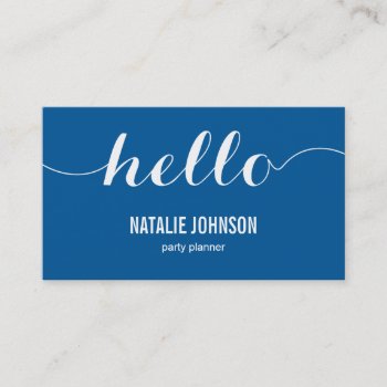 Stylish Hello Modern Business Card - Groupon by orange_pulp at Zazzle