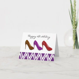 Stylish High Heel Birthday Greeting Card