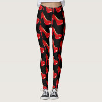 Stylish high heel shoes leggings