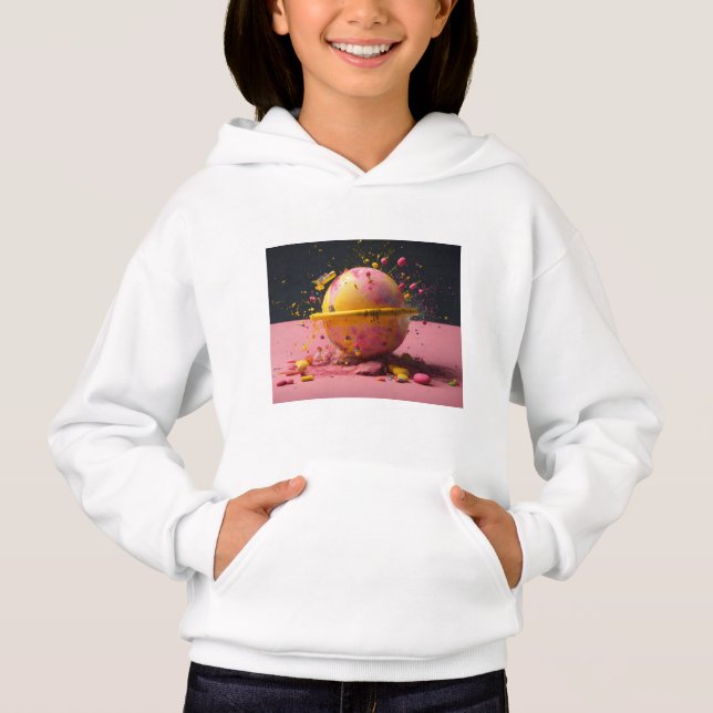 Stylish High-Quality Baby Girls T-Shirt  Hoodie (Front)