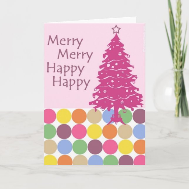 Stylish Holiday Greeting Card (Front)