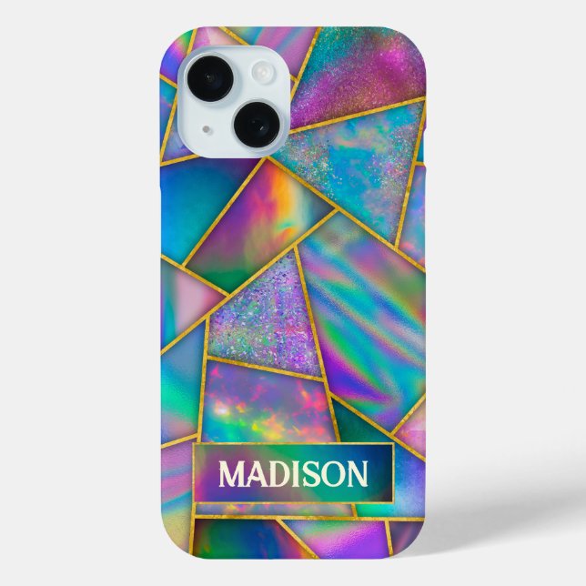 Stylish holographic chic faux gold  Case-Mate iPhone case (Back)