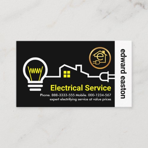 Stylish Home Electrical Wire Circuit Business Card