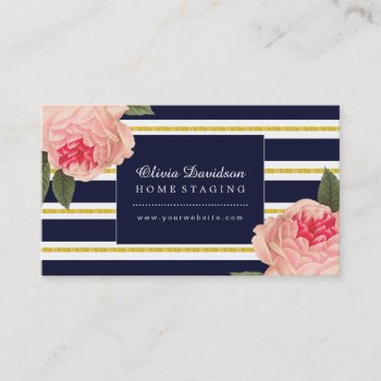 Stylish Home Staging Business Cards by colourfuldesigns at Zazzle