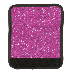 Stylish Hot Pink Glitter Luggage Handle Wrap