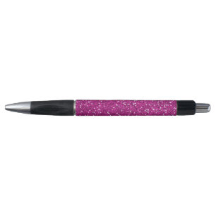 Stylish Hot Pink Glitter Pen