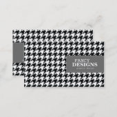 Stylish Houndstooth Business Card (Front/Back)