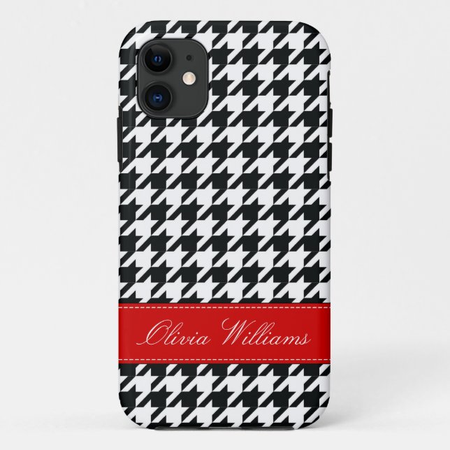 Stylish Houndstooth Case-Mate iPhone Case (Back)