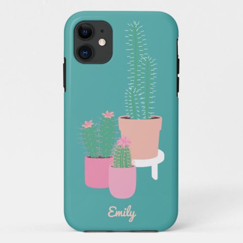 Stylish Houseplants Cactus iPhone  iPad case