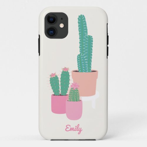 Stylish Houseplants Cactus iPhone  iPad case