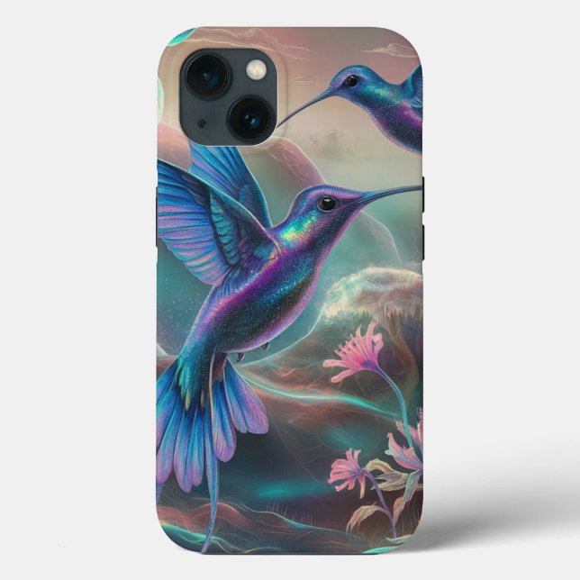 Stylish Hummingbirds Case-Mate iPhone Case (Back)