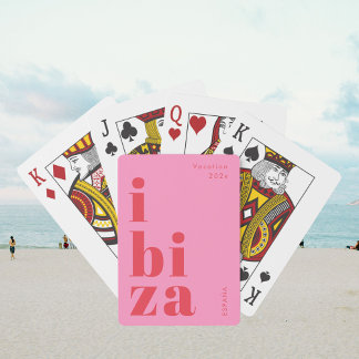 Stylish Ibiza playing cards