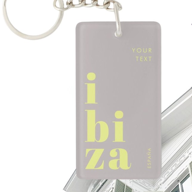 Stylish Ibiza Spain Keychain (Creator Uploaded)