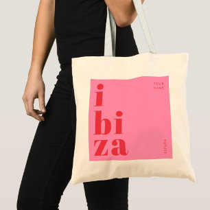 Stylish Ibiza Spain souvenir Tote Bag