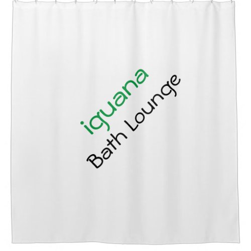 Stylish Iguana Bath Lounge Shower Curtain