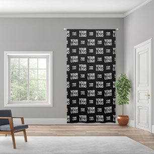 Stylish Image, Design or Business Logo Pattern Blackout Curtains