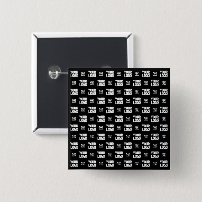 Stylish Image, Design or Business Logo Pattern  Button (Front & Back)