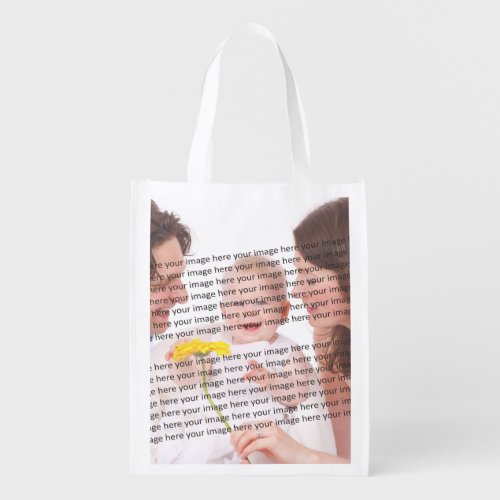 Stylish Image Template Create Your Own Grocery Bag
