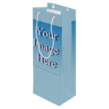 Stylish Image Template Create Your Own Wine Gift Bag by Zazzimsical at Zazzle