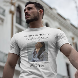 Stylish In Loving Memory   Photo Memorial T-Shirt