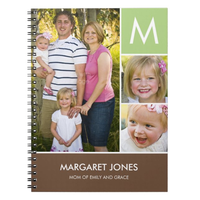 Stylish Initial Personalized Notebook (Front)