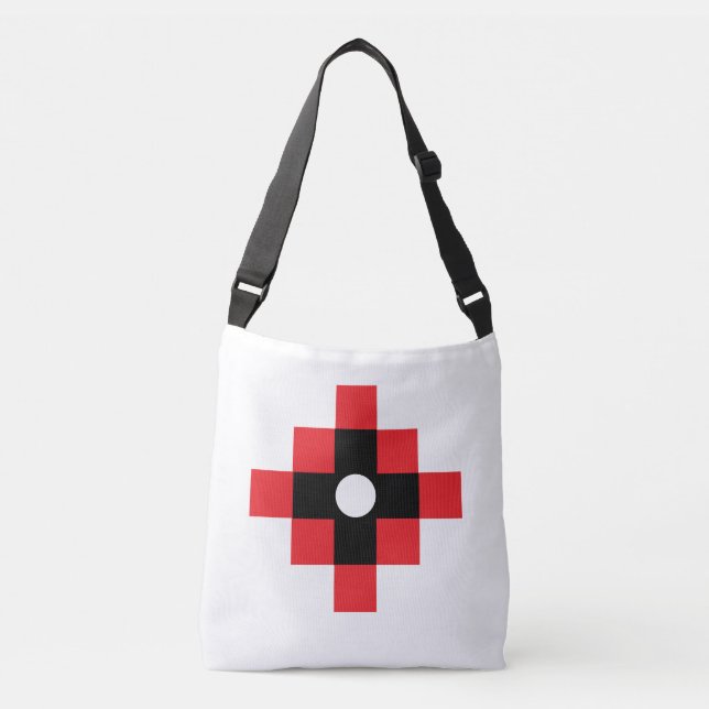 Stylish Inka Cross Geometric Design Crossbody Bag (Front)
