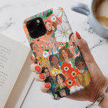 Stylish International Women's Day Illustration Cas iPhone 13 Case<br><div class="desc">Stylish salmon pink and green International Women's Day Illustration with multi cultural women</div>