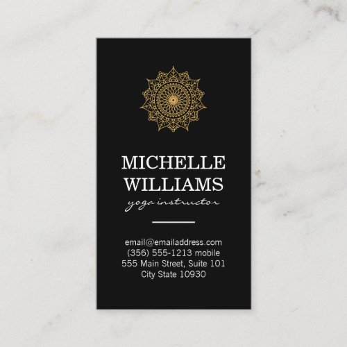 Stylish Intricate Natural Pattern Business Card