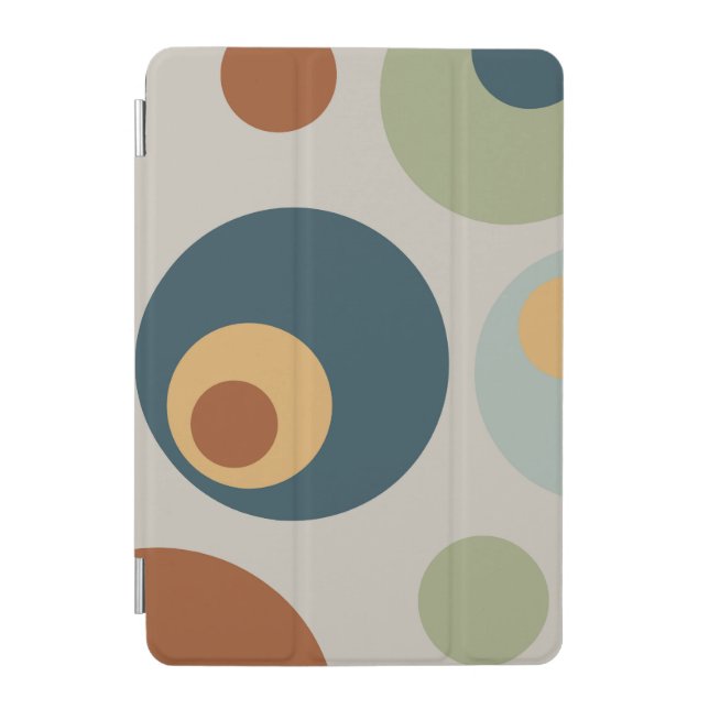 Stylish iPad Cover in Mid Century Modern Style (Front)