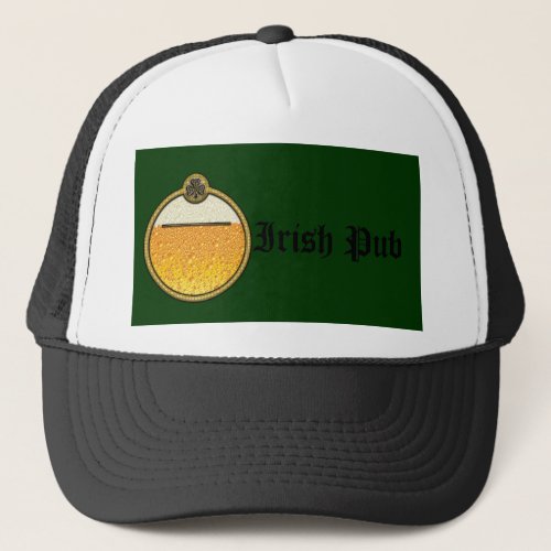 Stylish  Irish Pub beer logo Trucker Hat