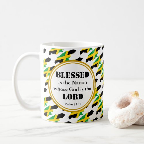 Stylish JAMAICA Blessed Nation Monogram Gift Coffee Mug