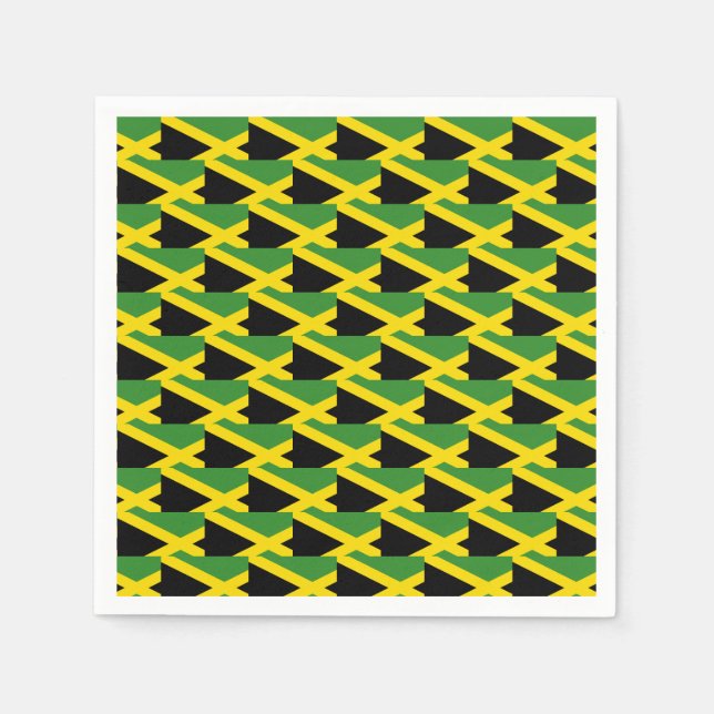 Stylish Jamaica Flag Napkins (Front)