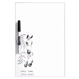 Stylish Jumping Jumper Horse Dry-Erase Board