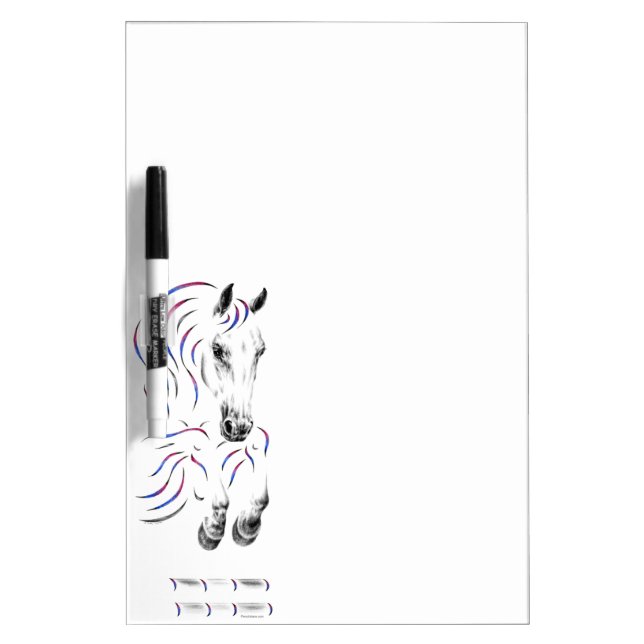 Stylish Jumping Jumper Horse Dry-Erase Board (Front)