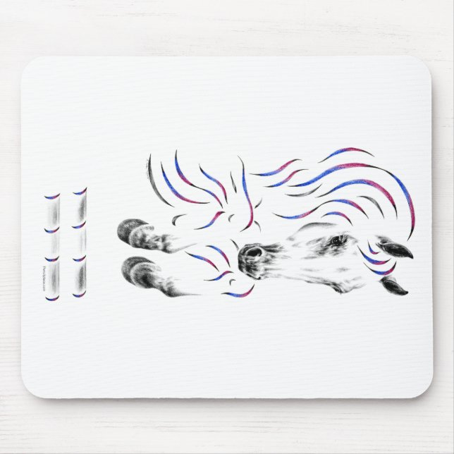 Stylish Jumping Jumper Horse Mouse Pad (Front)