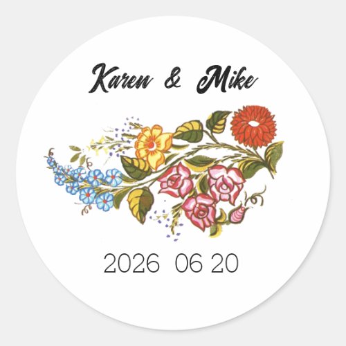 Stylish Kalocsai  flowers - personalized 