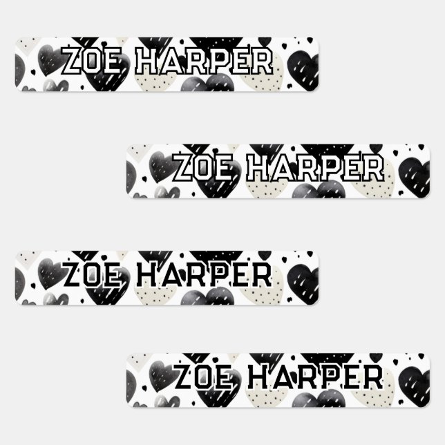 Stylish Kids Name Labels – Waterproof Tag (Group)