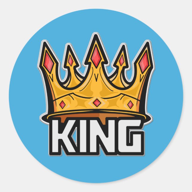 Stylish King Crown Sticker (Front)
