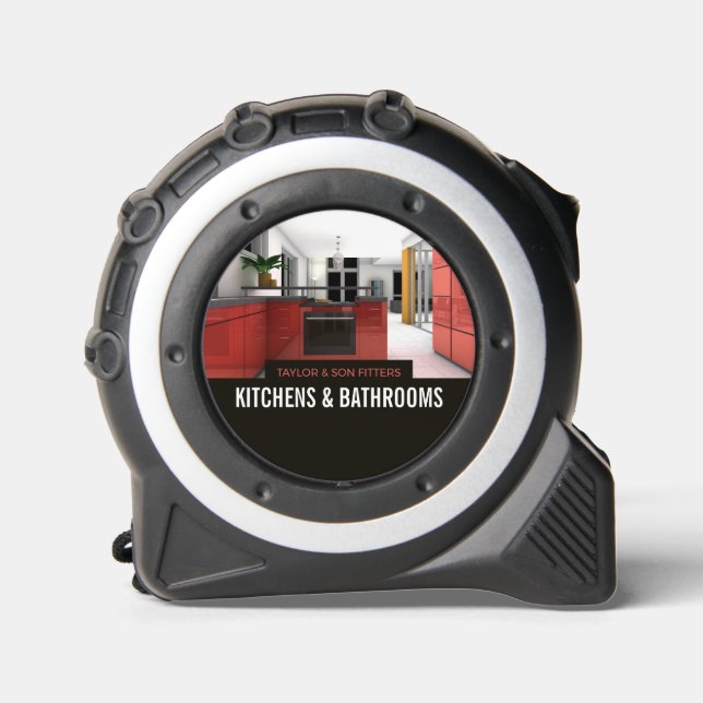 Stylish Kitchen Design, Kitchen & Bathroom Fitter Tape Measure (Front)