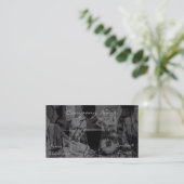 Stylish Ladies of Fashion In grey Business Card (Standing Front)