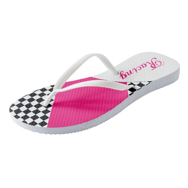 Stylish Ladies Racing Flip Flops (Angled)